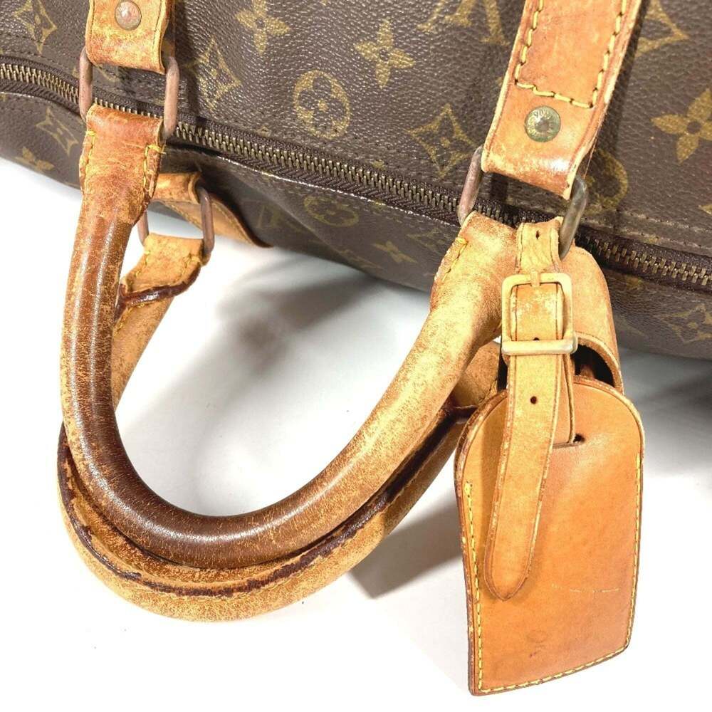 LOUIS VUITTON Authentic Brown Monogram Canvas Keepall 50 Boston Bag - Picture 8 of 16